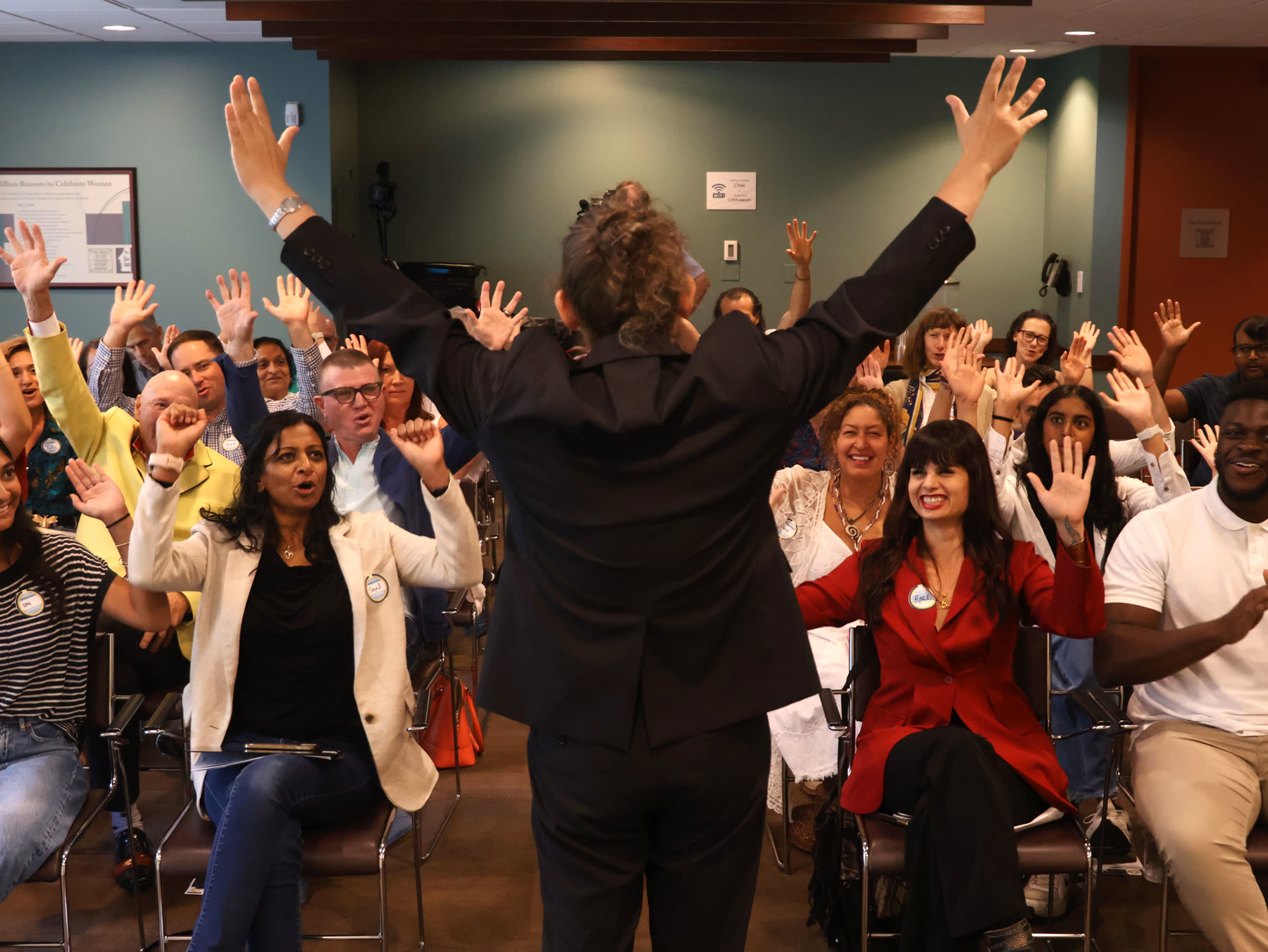 Alex Feldman leading a participatory workshop